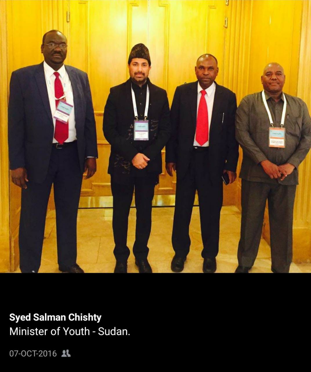 Haji Syed Salman Chishty, Afganistan to India ambassodar Tahir Qadri